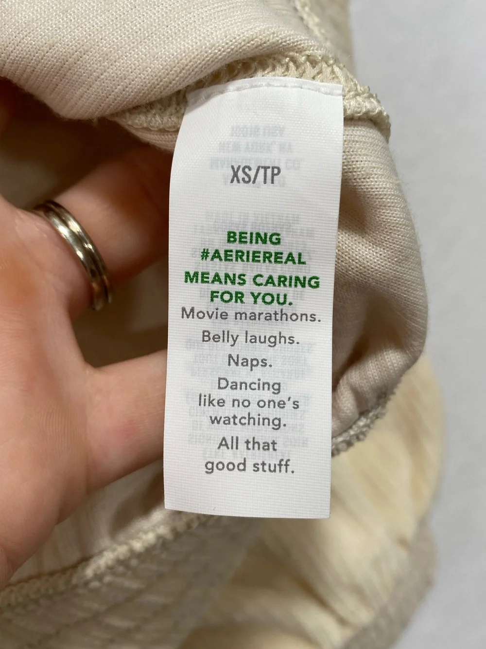 Aerie Cream Cropped Corduroy Zip Up Jacket XS Utility Mock Neck Fall Staple